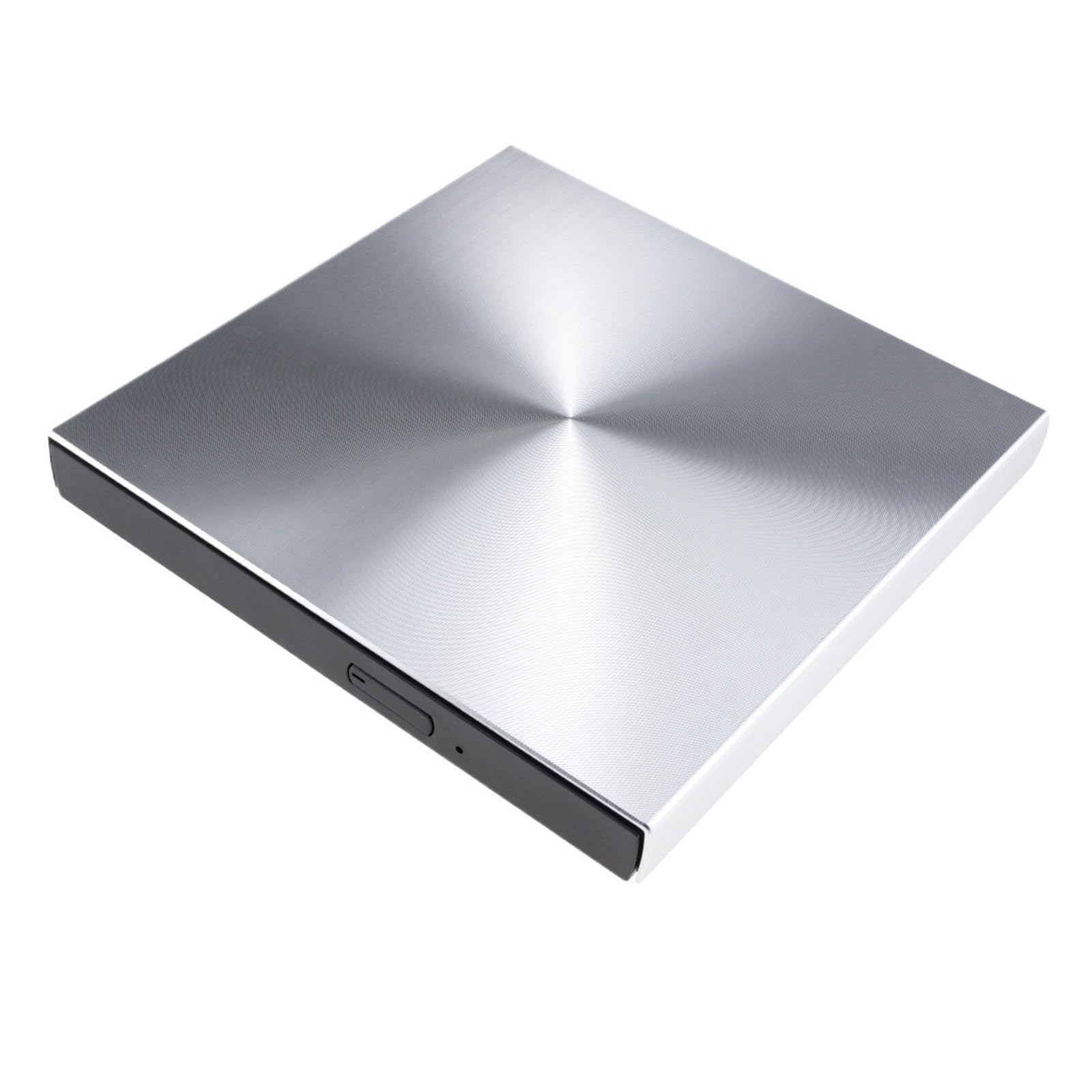 Lettore Dvd Guscio in Lega di Alluminio USB 3.0 Masterizzatore Dvd Esterno Lettore CD unità Ottica Disco for Notebook(Silver)