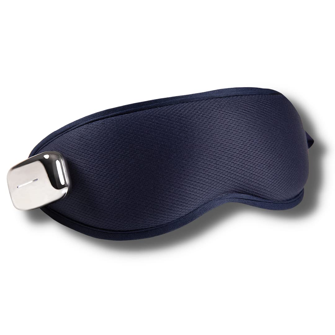 Smart Eye Massager with Heat and Cooling Rechargeable Eye Mask with Vibration Massager for Migraines and Sleeping Relax