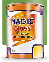 Magic Gloss Premium Synthetic Enamel Paint Fast Drying, Interior/Exterior Metal & Wood Surfaces Anti-Rust & Complete Coverage (1 Liter, Cascade Green)