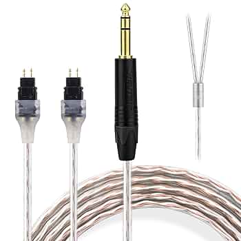 Sennheiser HD650 リケーブル可能ヘッドホン MOGAMI 2947 ゼンハイザー用 HD580/HD600/HD650対応 4.4mm 5極