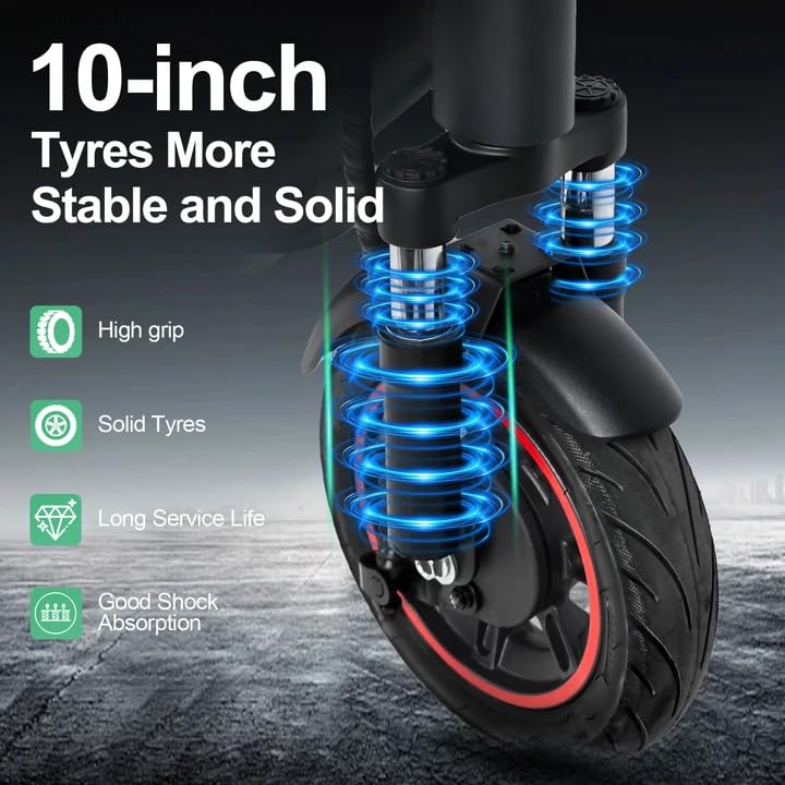 Varstrom VS10 Electric Scooter 10-inch solid tires and suspension