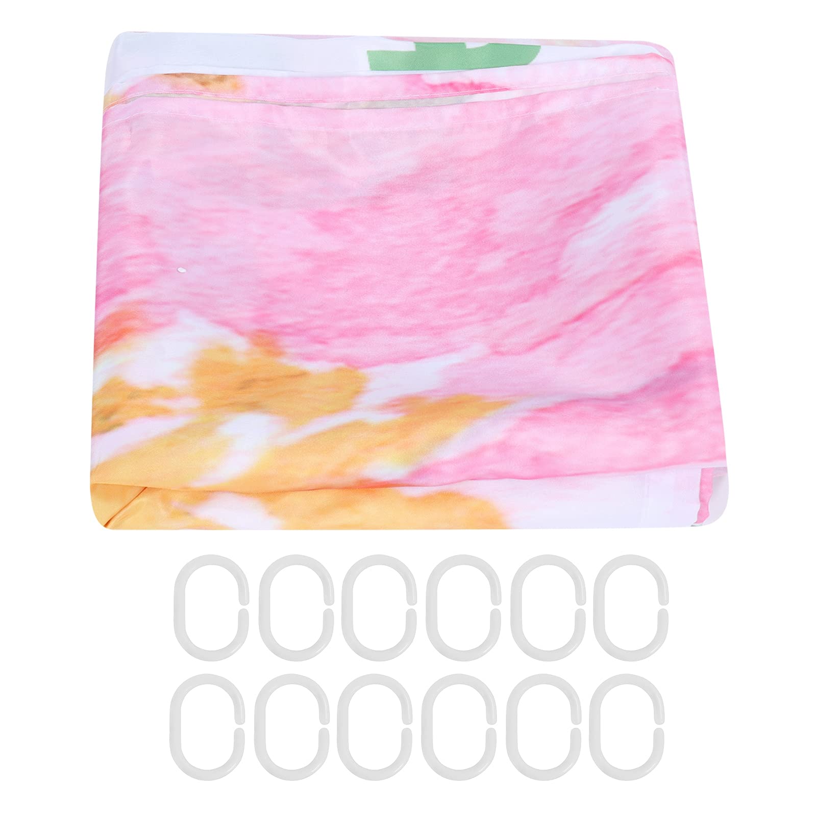 Rideau de douche floral 180x200 cm en polyester imperméable Cocoarm