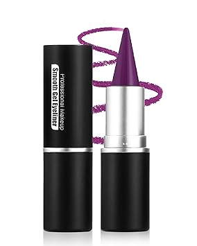 Plum Gel Eyeliner Cream Pencil, Waterproof Smudge-proof Long Wear, Glides on Smoothly Matte Waterline Eyeliner, Intense Color Eye Liner Pen, Multi-use Face Paint Stick Colorful Makeup for Women-09
