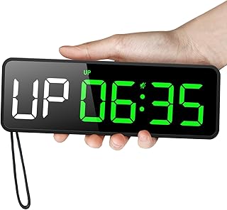 Acedeck Portable Gym Timer Clock: Fitness Digital Clock with Strong Magnet - Remote Control for Fitness Enthusiasts - Powerful Battery for Home Gym Garage Boxing