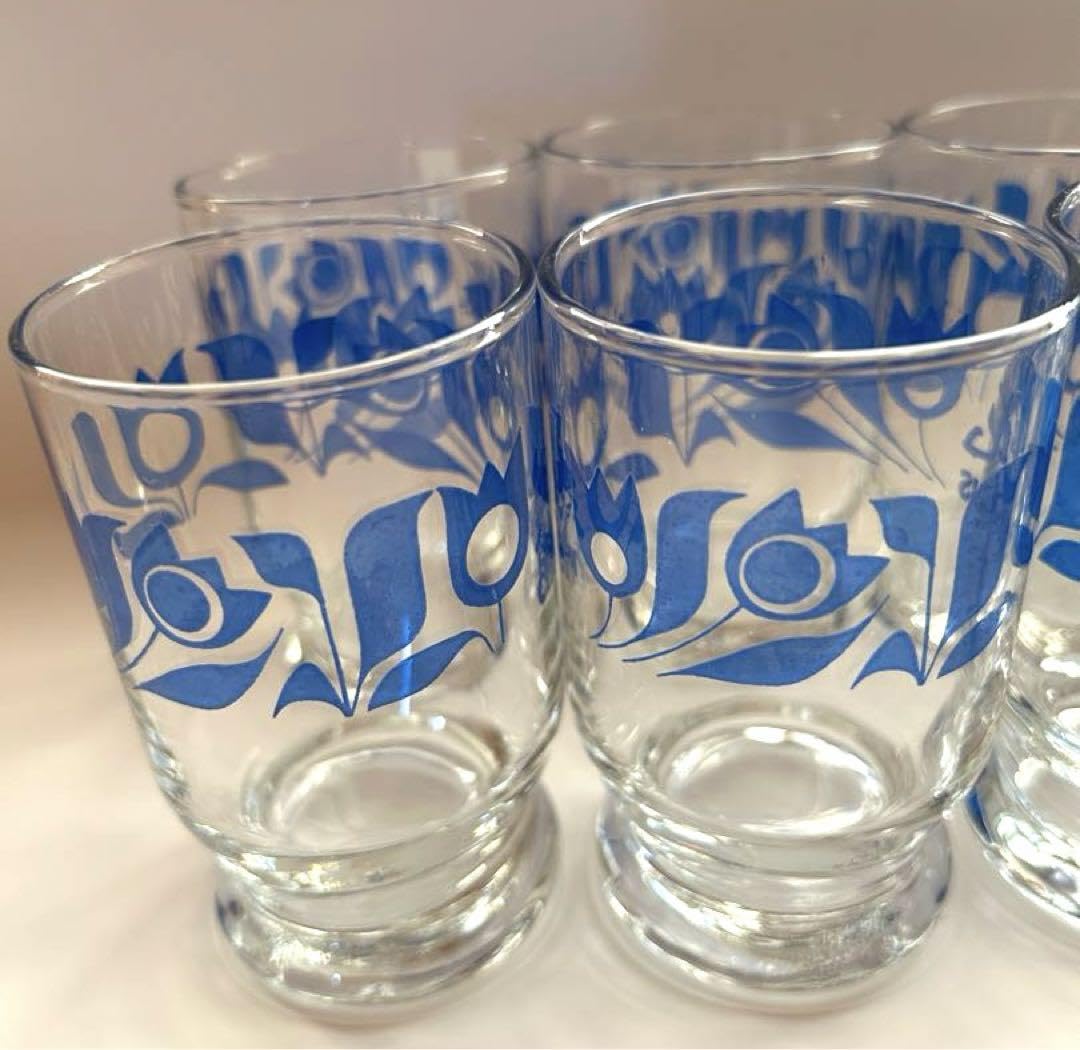 Amazon | 森永コーラス 花柄 ガラスコップ グラス 12個セット