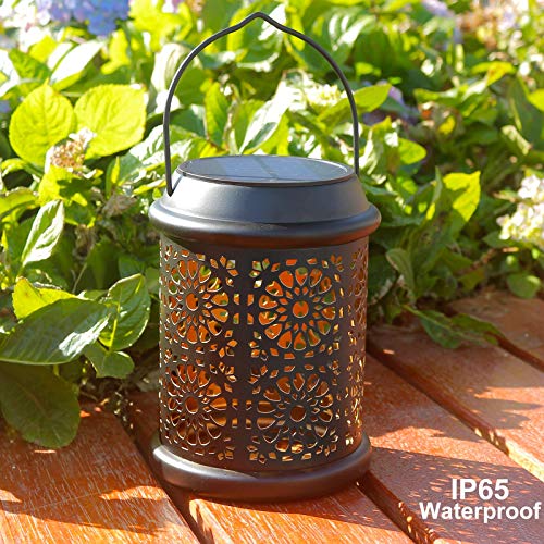 image for DenicMic Solar Lantern Outdoor Solar Lights Outdoor Hanging Lantern wi