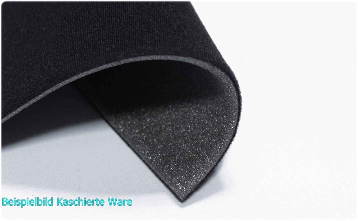 Velcro in velcro con schiuma circa 1,6 mm, tappezzeria per auto, mobili imbottiti (nero, 1,35 m x 5 m)
