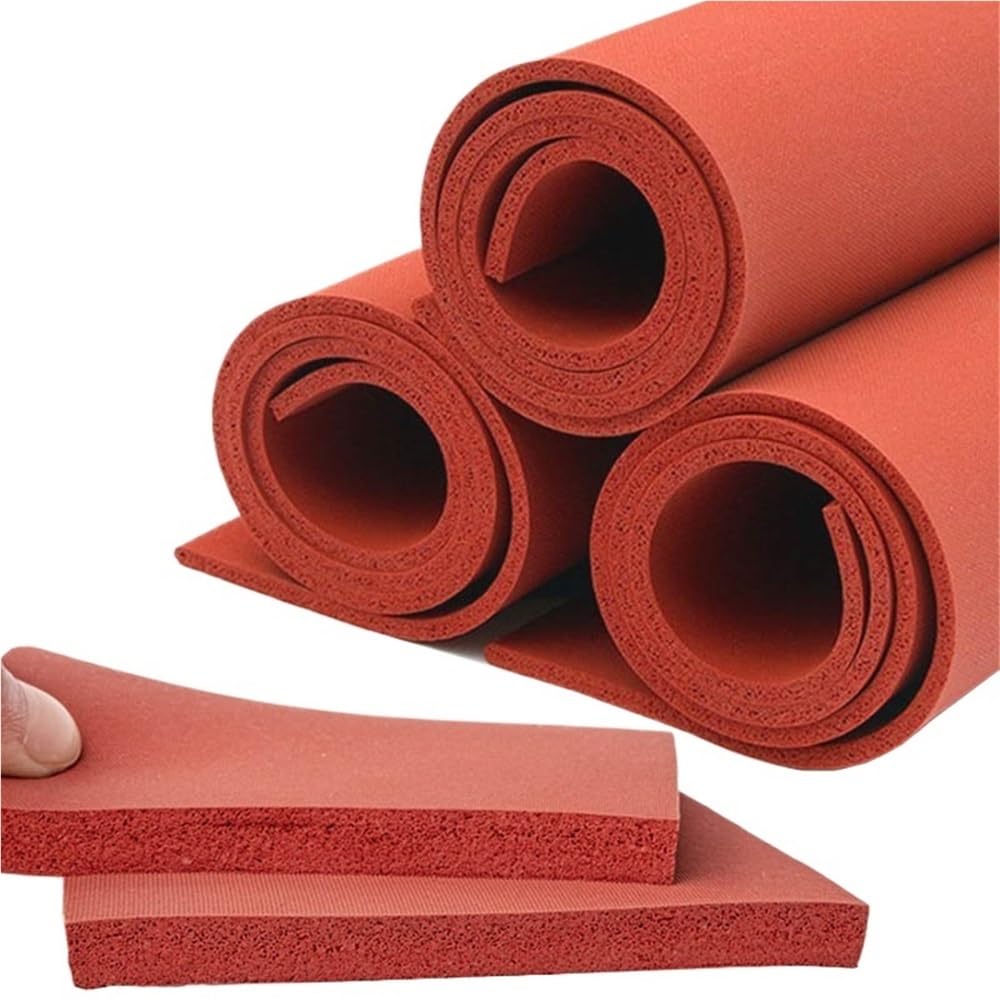 Dicke Silikonschaum-Dichtungsplatte, 1 mm, 20 mm, 5 mm, weiche Schaumplatte aus Schwammgummi, 1 Stück(500x500x5mm)