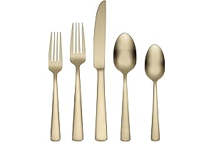 Oneida B1025020AL21 Aptitude Matte Gold Flatware Set