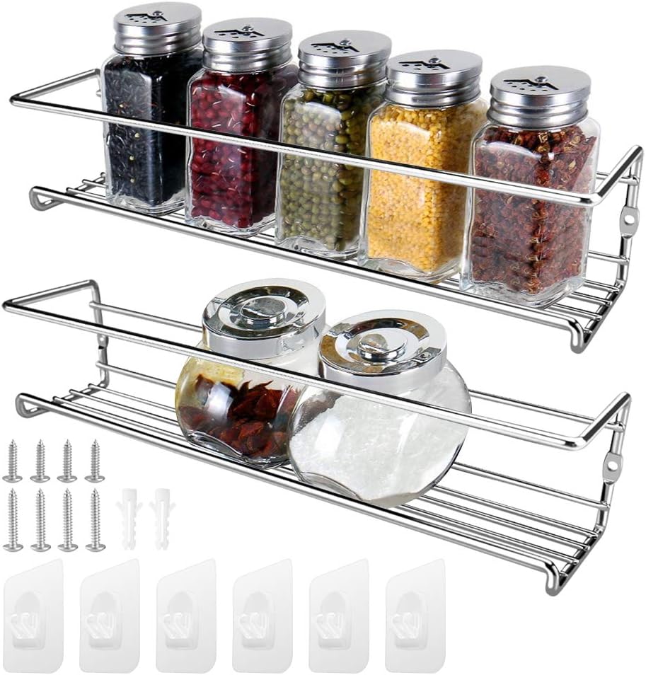 Etagère à Épices En Bois Paulownia SWEETCO HOME - Organisateur 3 Niveaux Pour Pots De Condiments Et Herbes (Pots Non Inclus)