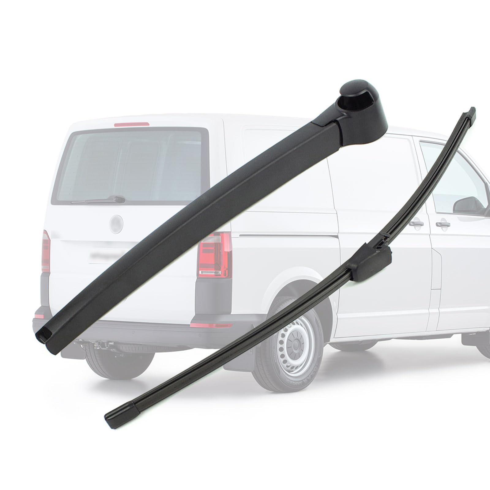 Heckscheibenwischer for VW T5 Multivan Caravelle Transporter/VW Caddy 2003-2019 Heckwischerarm Ersatz Scheibenwischer mit Wischerblätter 7H0 955 707 A