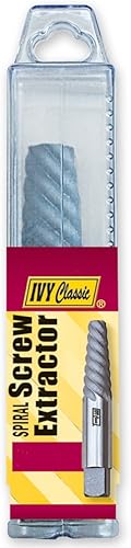 Vista 2 de IVY Classic 01351 Extractor de tornillo en espiral de acero de aleación de cromo No. 1, quita tornillos 3/32 - 5/32 pulgadas, 1/tarjeta