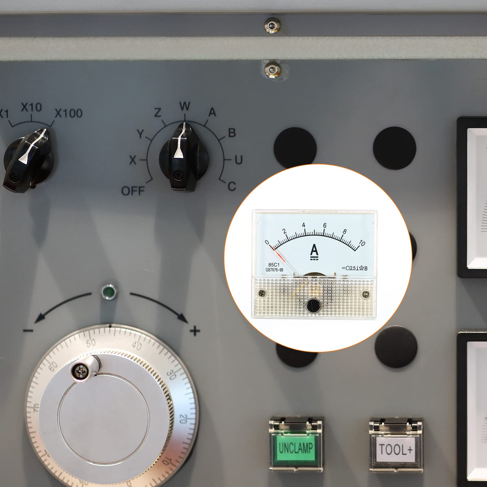 YOKIVE Analog Panel Ammeter, 85C1-A Ampere Meter Current Tester, Great for Office Art, Home, Daily Use (DC 0-10A) - Image 3