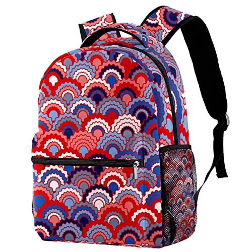 Sac à dos de voyage écaille de poisson Leisure Campus pour école