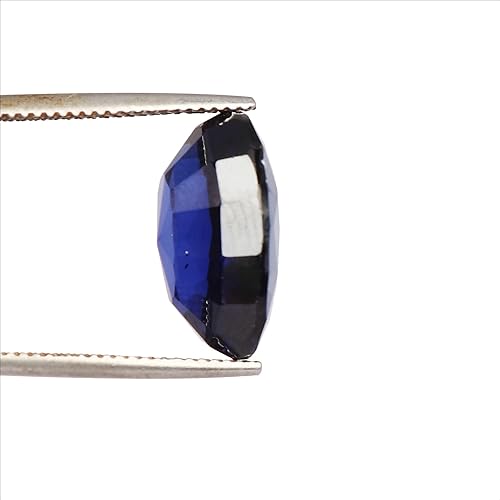 Miniatura 4 de GEMHUB Zafiro azul de corte ovalado de 12.30 quilates suelto para hacer joyas, piedra para hacer anillos para regalo del día de la madre., Gema,