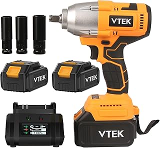 Sponsored Ad - VTEK Brushless Impact Wrench 1/2 Inch Cordless Impact Wrench,Max Torque 700N.m Impact Gun 515 ft-lbs for Ca...