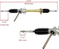 Vista 2 de Caltric Conjunto de caja de dirección de piñón y cremallera compatible con John Deere Gator 2X4 4X6 / E-Gator