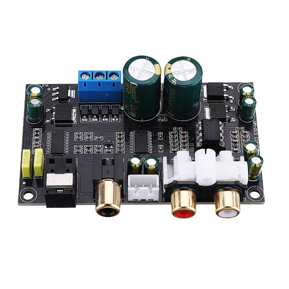 HiFi Cs8416 Cs4398 Interfaz Digital Decodificador De Audio Coaxial Óptico Spdif Dac Decodificador Soporte De Placa 24 bits 192Khz Ac12V