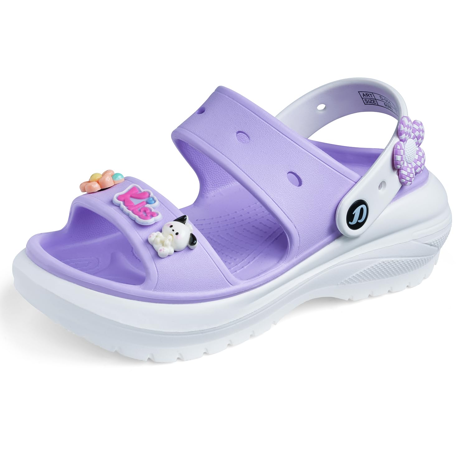 Women's Classic & Premium Casual Clogs/Sandals with Cute Charms for Adult | Comfortable & LightWeight| Stylish & Anti-Skid | Waterproof Everyday Cushion Slippers Girls/Ladies D-554