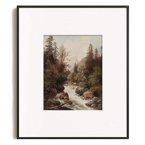 Miniatura 8 de Rustic Farmhouse Wall Art Decor - 11x14" - Boho Art Deco Landscape Picture for Bathroom - French Country Kitchen Print Poster - Autumn Fall Lake