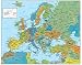 Swiftmaps Europe Wall Map GeoPolitical Edition by (18x22 Laminated)