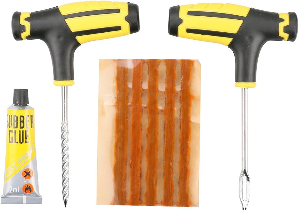 Puncture Repair Kits Tool Kits EMERGENCY With Strip Set for Car Van Bike Tubeless Tyre Tire
