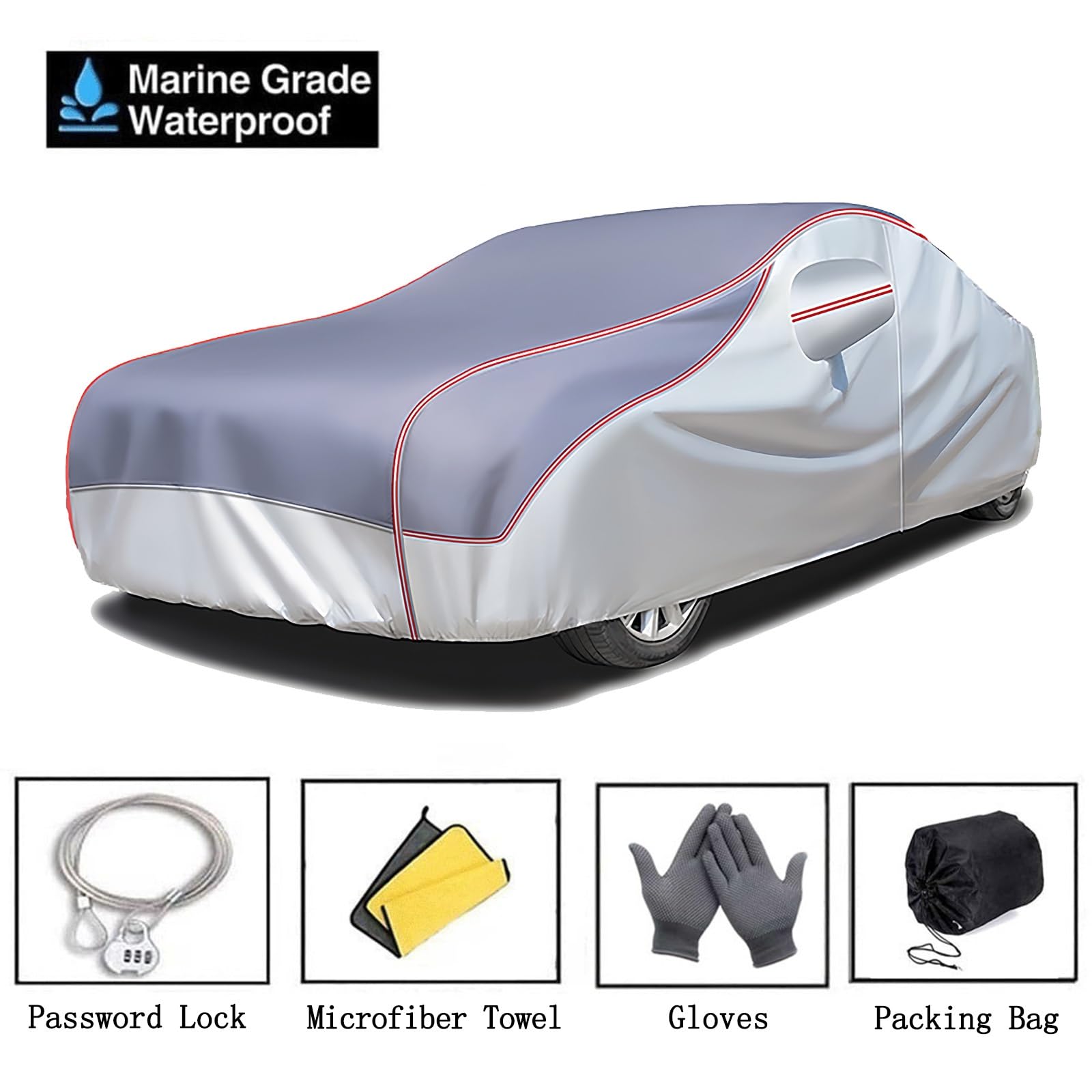 Car Cover For Audi RS4 B5 1999-2001, Heavy Duty Anti-Hail Car