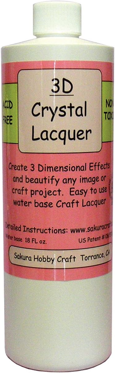 3D Crystal Lacquer Refill-18 oz, 18oz, 18-Ounce