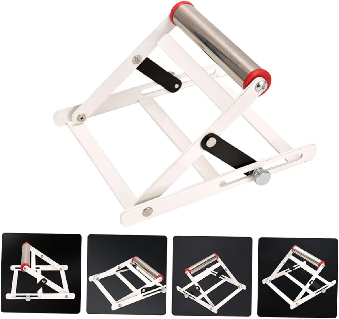 Mipcase Adjustable Metal Cutting Machine Stand with Anti-slip Teeth, Portable Trimmer Support Bracket for Woodworking and Power Tool Use