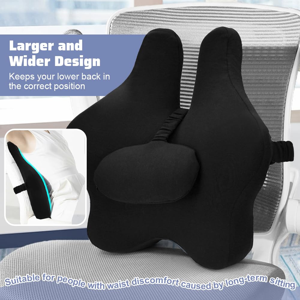 Coussin de Soutien Lombaire Ergonomique,Support Dorsal en Mousse à Coussin de Soutien Lombaire Ergonomique,Support Dorsal en Mousse à