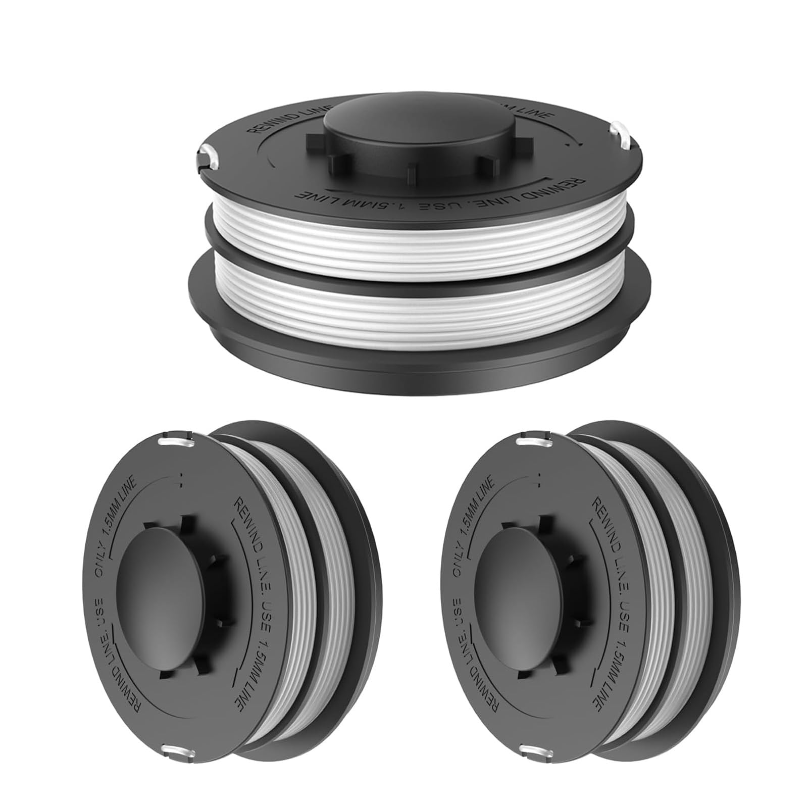 Bobina De Nailon Y Tapa Para Einhell GC-ET 4530 – Hilo 1,4 Mm, Sistema De Alimentación Automática, 2x5 M