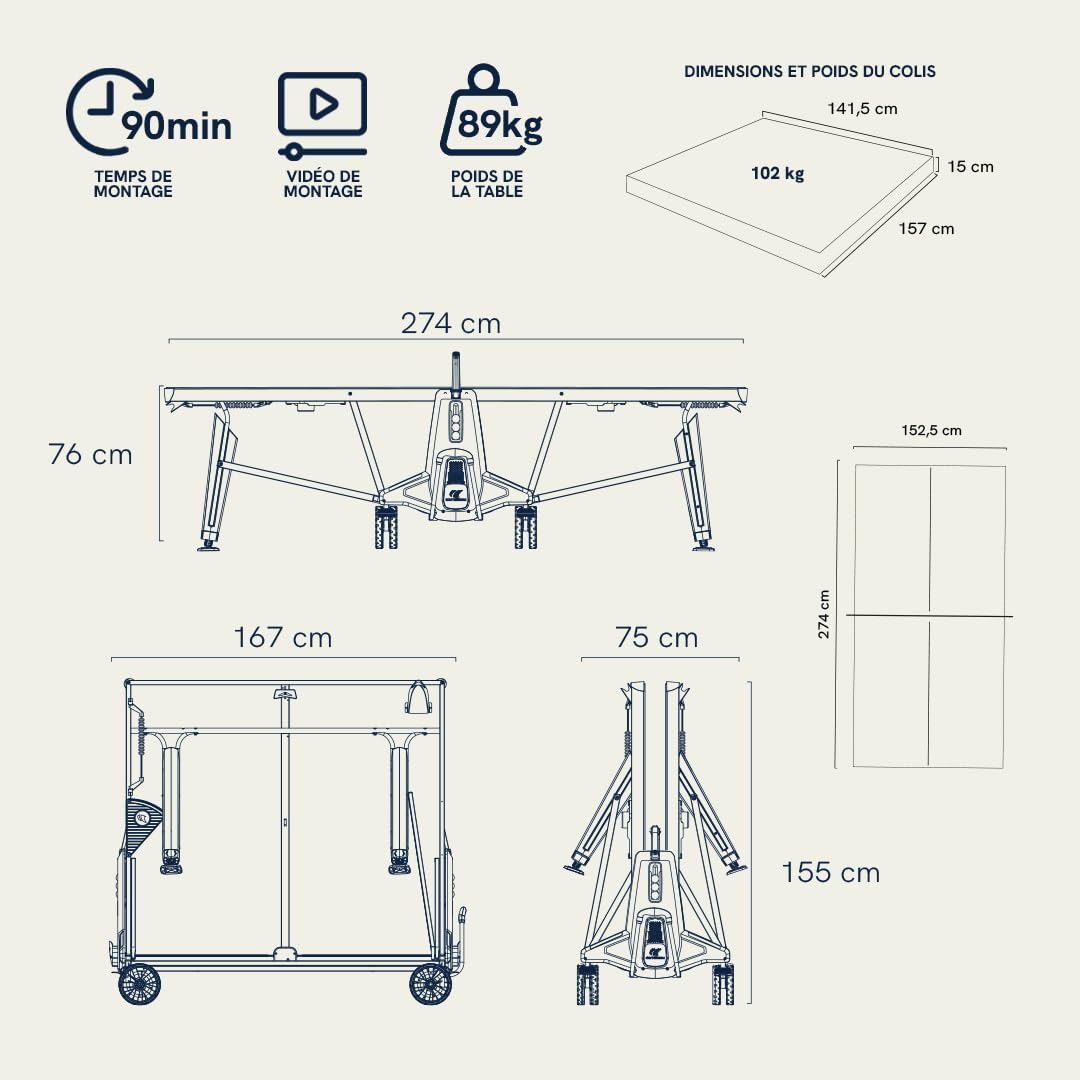 Cornilleau - Table 700X Outdoor