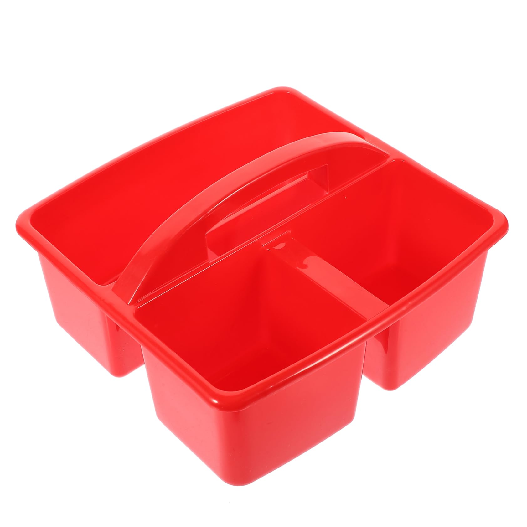 2pcs Organisateur de Fournitures D'art Plastique à Compartiments Grand Volume avec Poignée pour Rangement de Matériel de Dessin Peinture