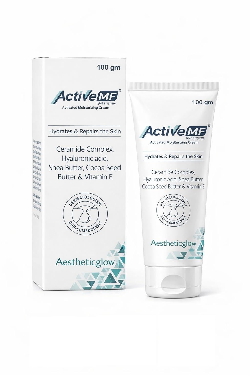 ActiveMF Activated Moisturizing Cream, Ceramide Complex, Hyaluronic Acid, Shea Butter, Cocoa Seed Butter, Vitamin E, 100gm-image-9