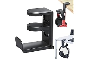 Foldable Headphone Desk Hook Stand for E-Sports Gaming Headset