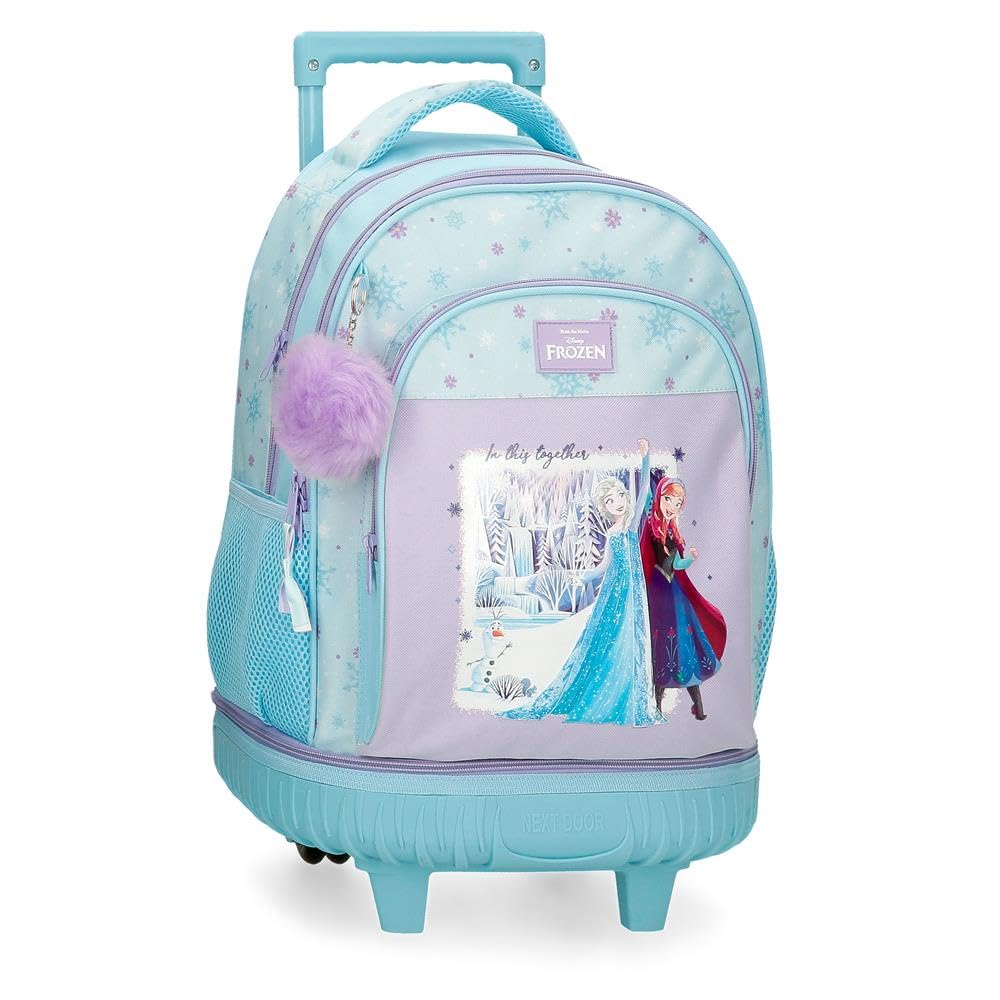 Joumma Disney Frozen in This Together Mochila Compact Desmontable 2 Ruedas Lila 32x45x21 cm Polyester 30,2L