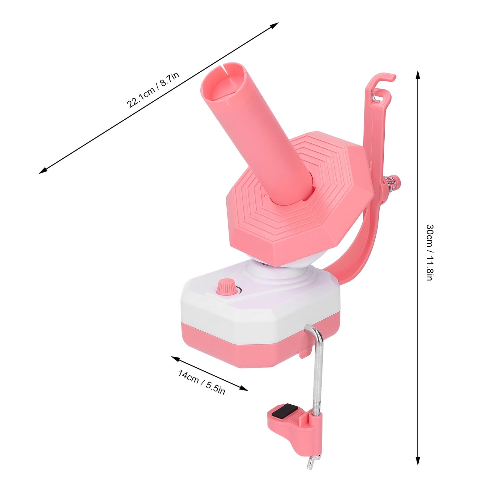 Enrollador de Hilo, Enrollador de Bolas de Hilo Eléctrico para Crochet, Ahorra Tiempo y Esfuerzo, Hilandero de Hilo con Interfaz USB, Enrollador de Hilo de Lana, el Ayudante para
