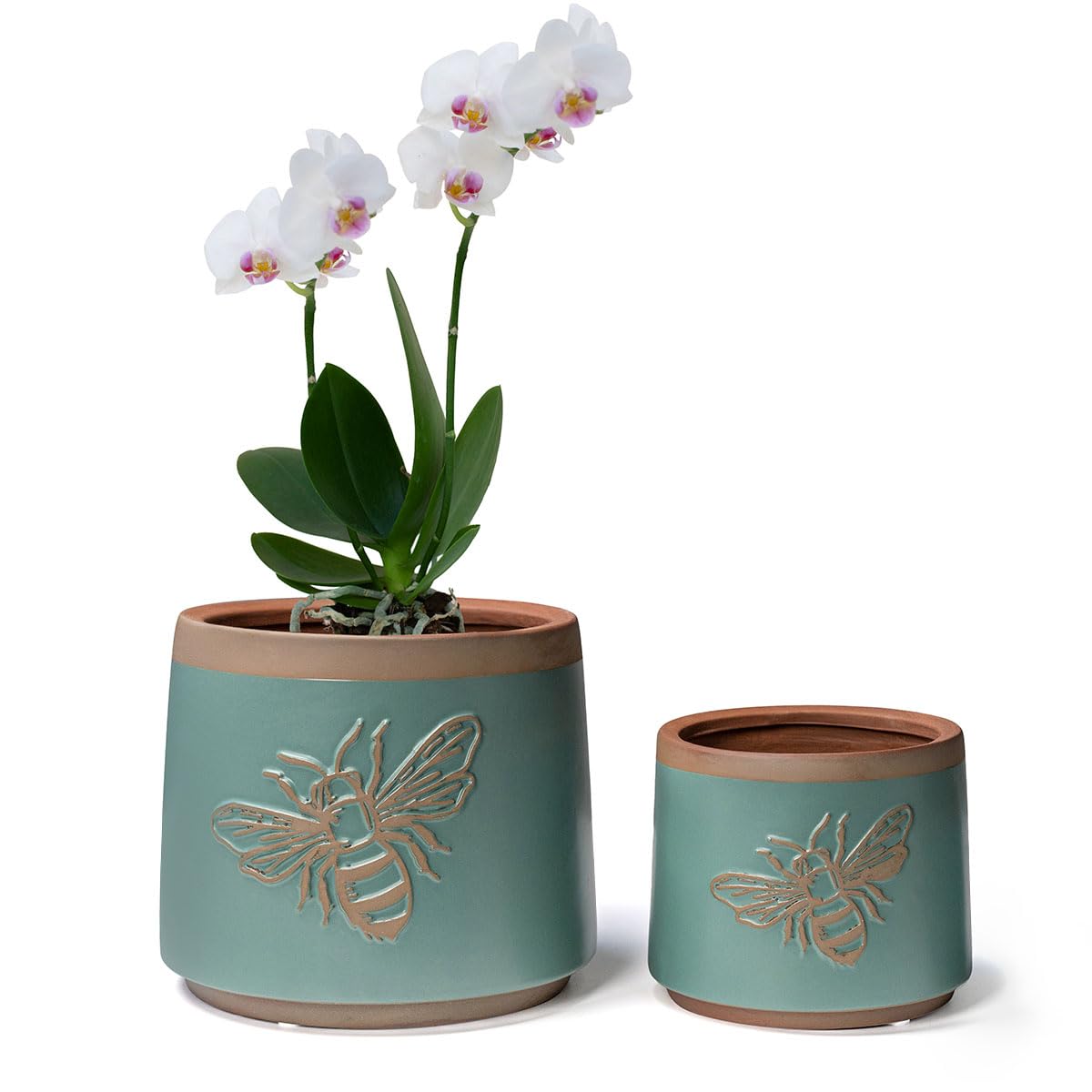 YBX Bee Decor Terracotta Pots