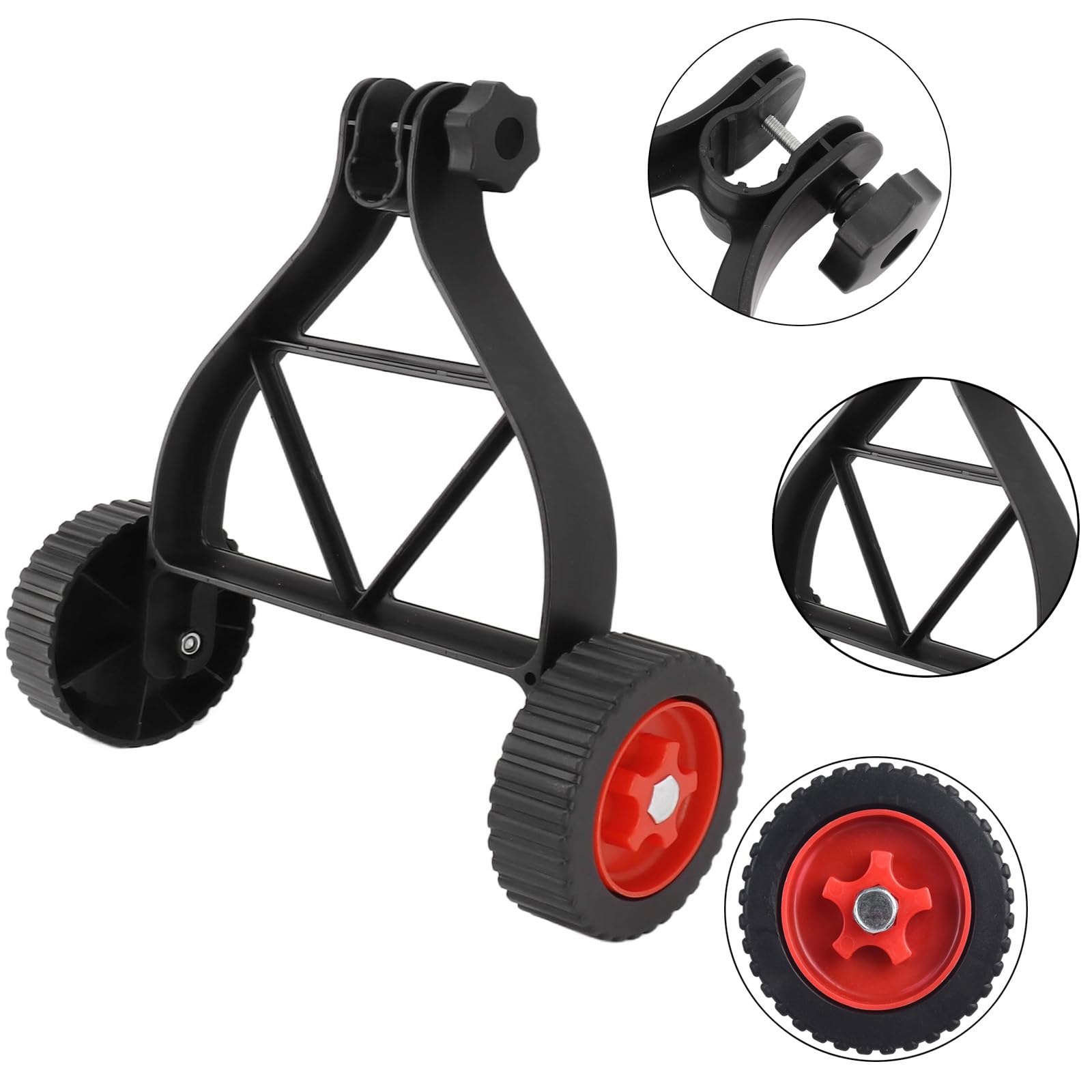 Roues Auxiliaires pour Tondeuse, Roues de Support pour Débroussailleuse, Roue de Support de Tondeuse, Roues pour Débroussailleuses Réglables, pour Coupe-Herbes, Tondeuses à Gazon