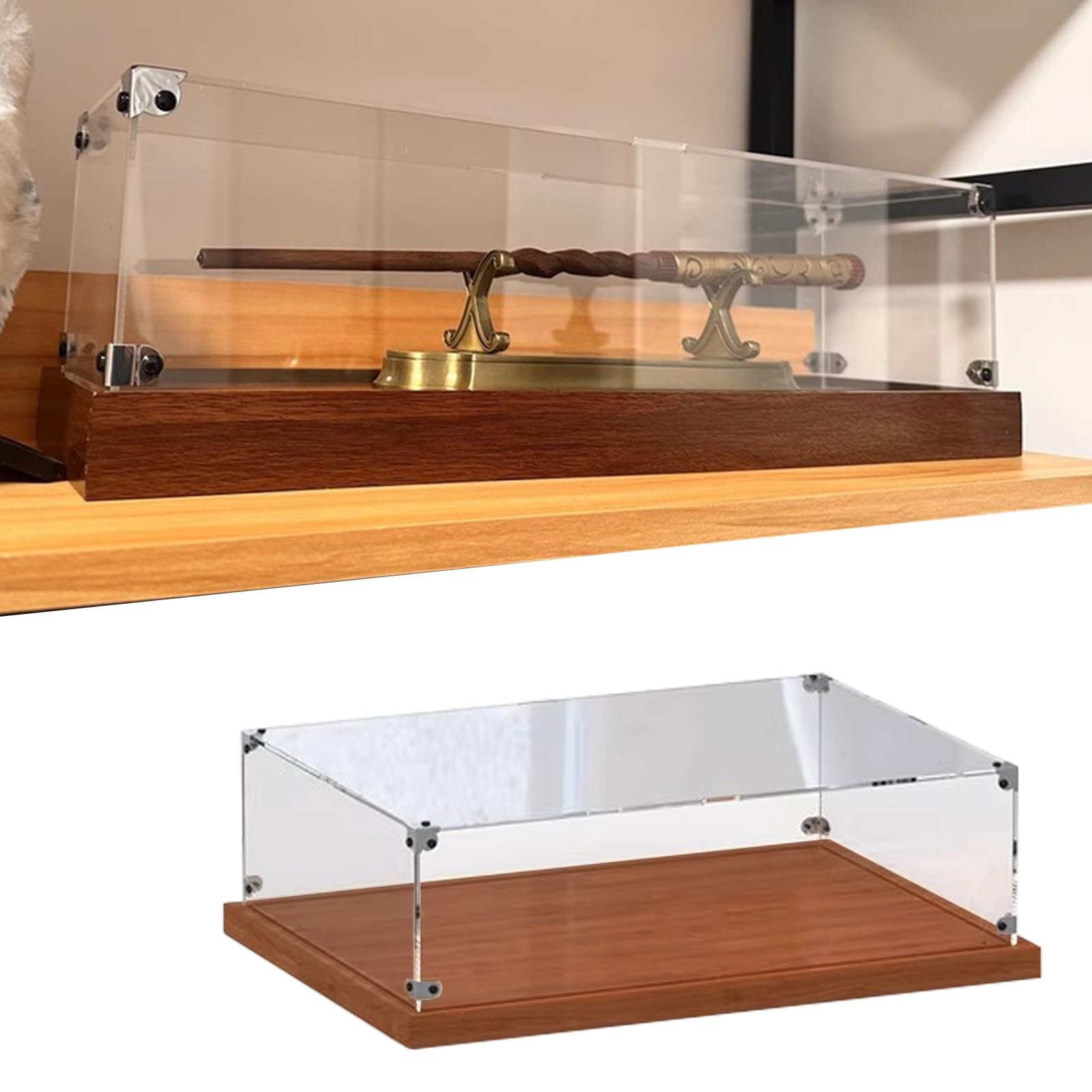 Vitrine acrylique et bois pour exposer vos modèles anciens dans le salon