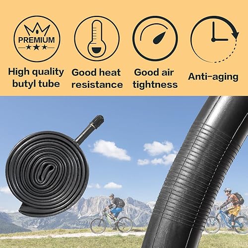 Miniatura 5 de 24 X 1.95 Inch Folding Bike Tires with 3mm Anti Puncture Proof Protection for Mountain Bicycles