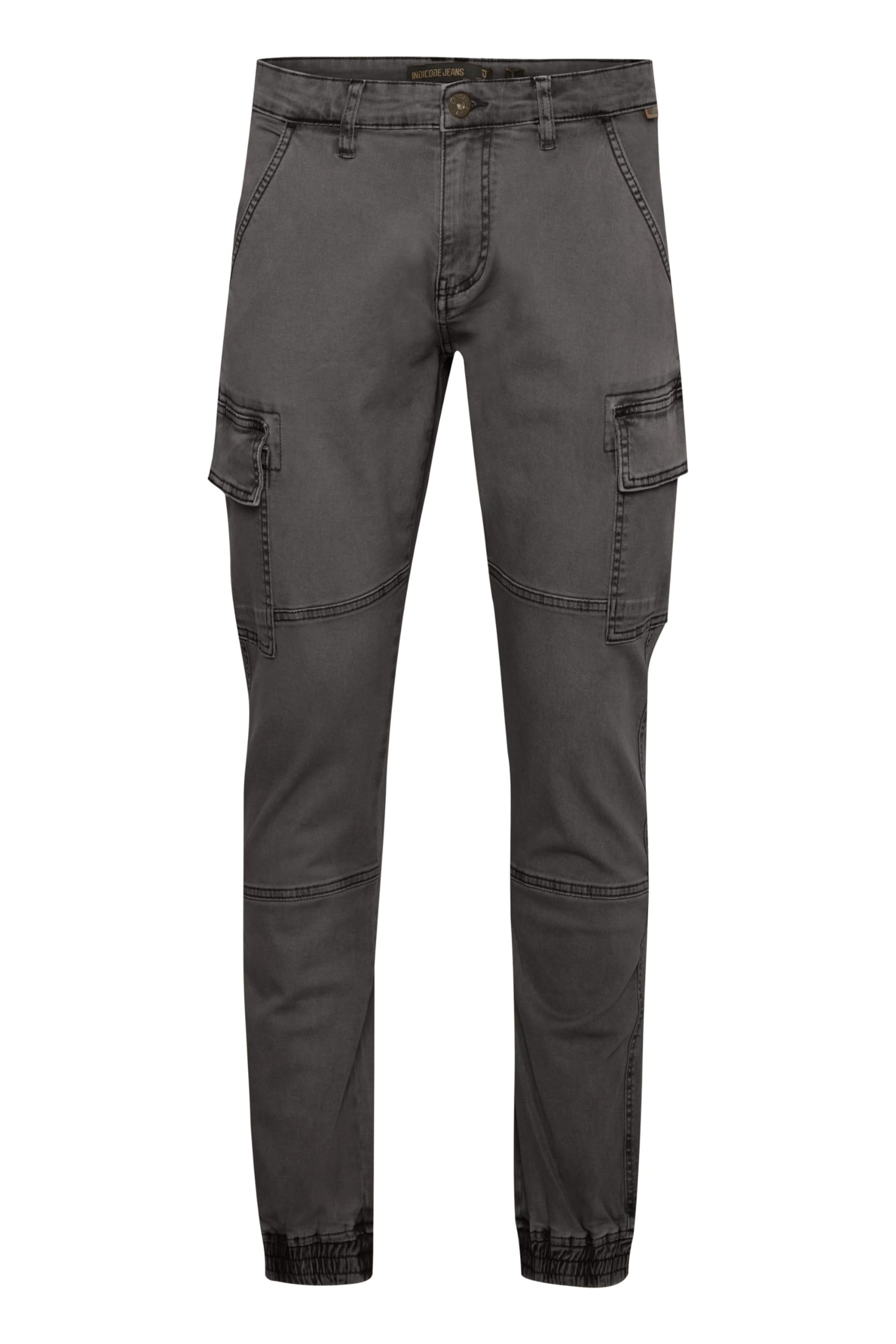 Indicode IDBromfield Herren Cargohose Lange Hose mit Cargotaschen Gesäßtaschen Baumwollmischung Regular fit