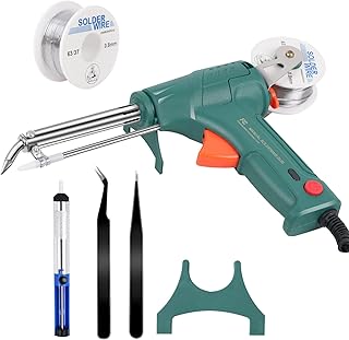 Soldering Iron Kit, 60W Soldering Gun,soldering kit，self feeding soldering iron welding tools Be applicable to Circuit Board Soldering,，Single-handed Operation, Automatic Tin Feeding