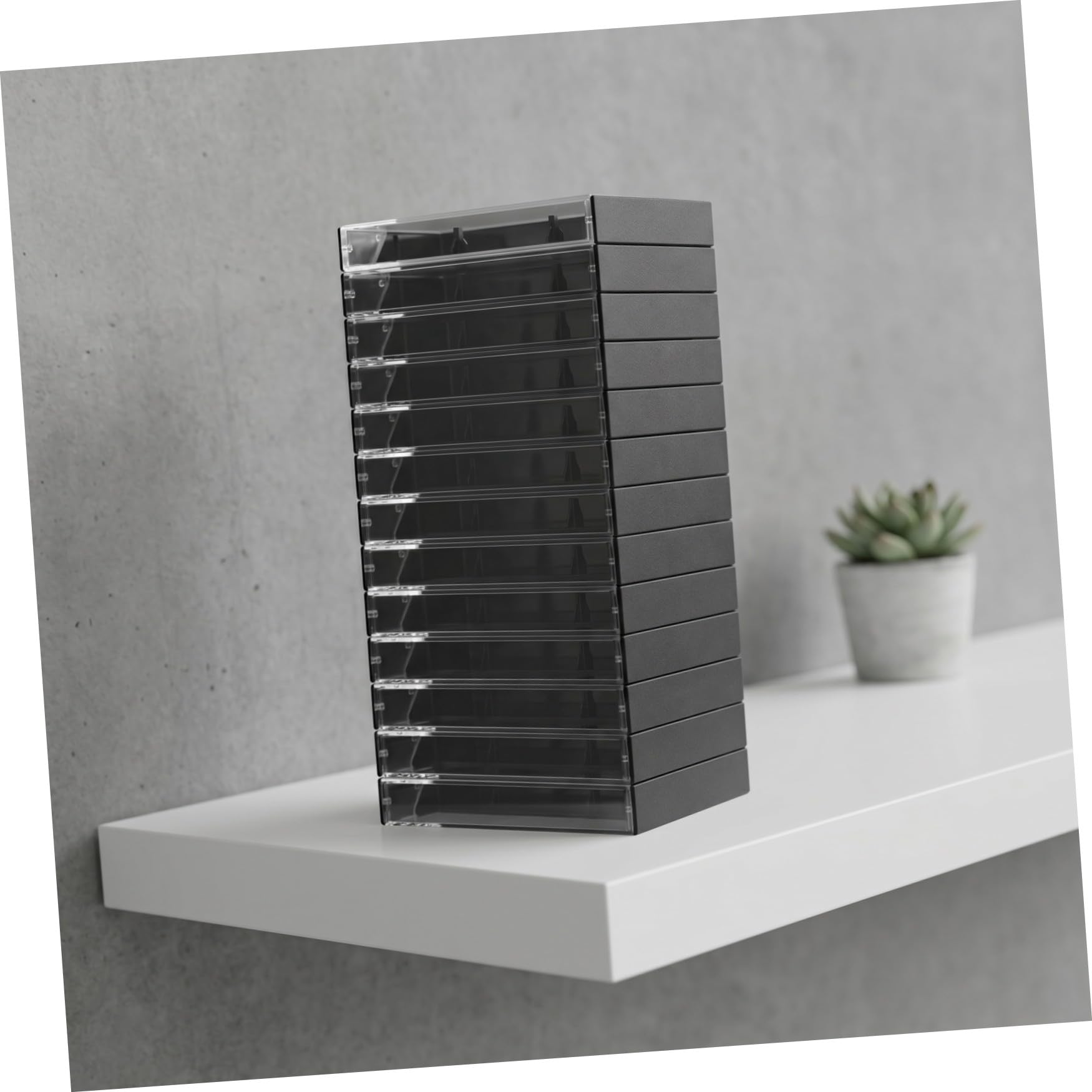 TOYANDONA Cajas Vacías de Casete Transparentes 20 Unidades Estuches de Plástico para Almacenamiento de Cintas de Audio en Casa y Colección Personal
