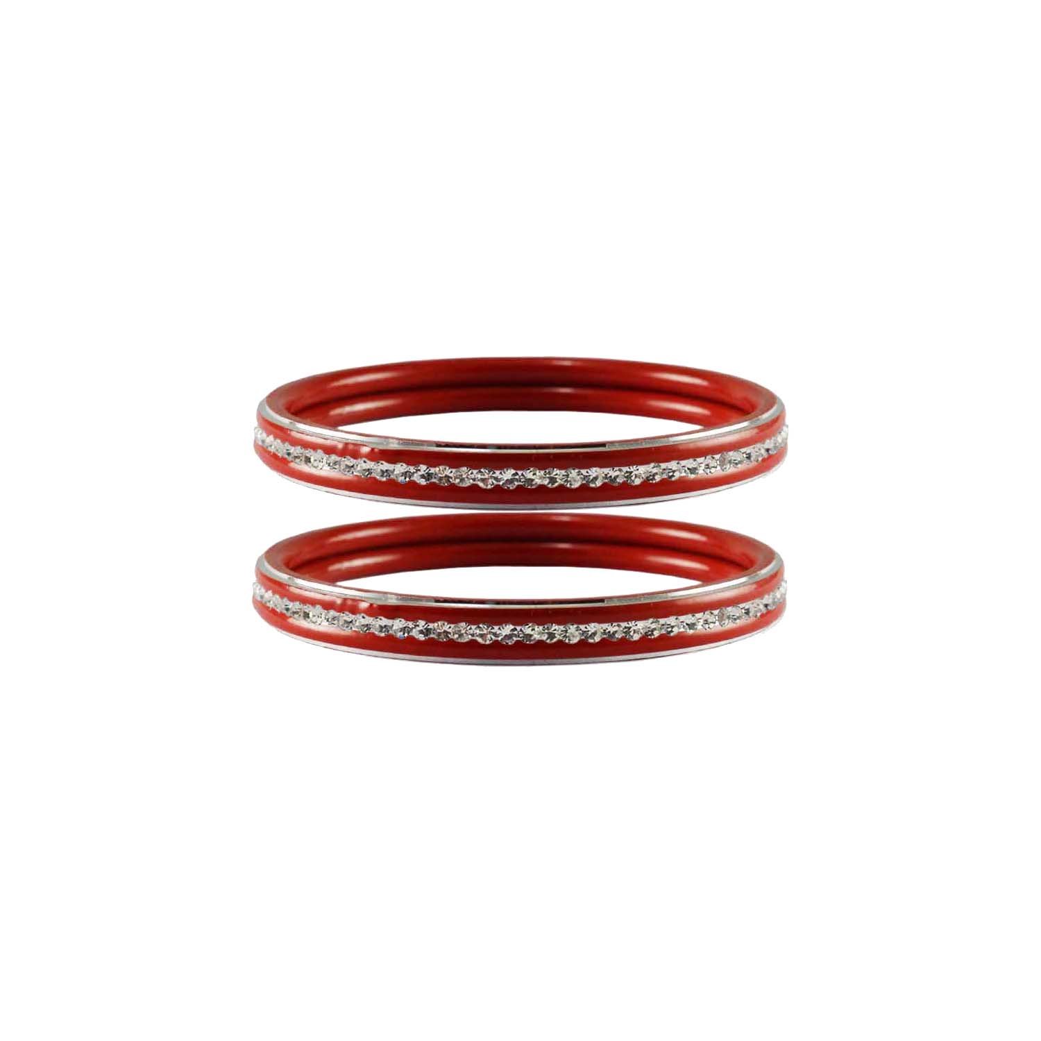Vidhya Kangan Bangle Set for Women (Red) (ban4388-2.10) (B01NCMFGYA) Amazon Price History, Amazon Price Tracker