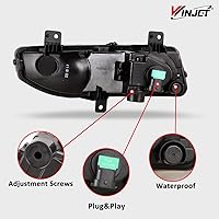 Vista 7 de Winjet Luces antiniebla aptas para modelos Nissan Frontier S/SV 2022-2025 solamente, lámpara antiniebla OEM con bombillas halógenas H8 de 12 V 35 W