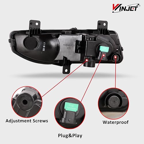 Miniatura 7 de Winjet Luces antiniebla aptas para modelos Nissan Frontier SSV 2022-2025 solamente, lámpara antiniebla OEM con bombillas halógenas H8 de 12 V 35 W,