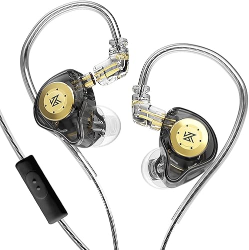 Miniatura 3 de KZ EDX PRO - Auriculares de doble circuito magnético de 0.394 pulgadas, auriculares senleeor KZ 1DD Deep Bass con cables de pin C extraíbles (sin