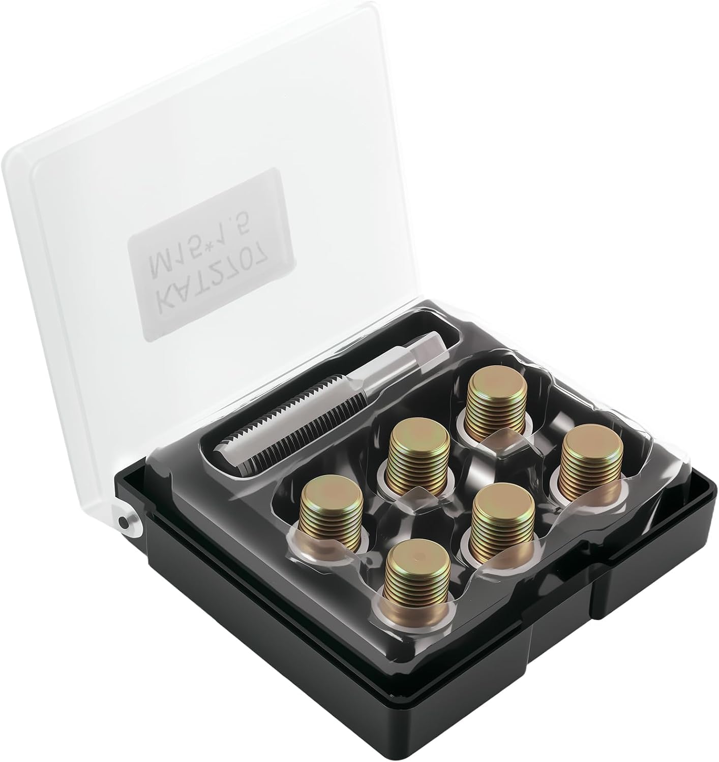 NIHUIFDPY M15 x 1.5mm Oil Drain Plug Thread Repair Kit - Oversize Oil Pan Rethread Tool for Stripped 14mm Threads, Includes Steel Tap, 6 Drain Plugs & Aluminum Gaskets for Automotive Maintenance-image-37