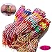 Produktbild dancepandas Freundschaftsband Geflochten 80PCS Kinder Billig Handgemachte Gewebte Armbänder Bunt Geflochtene Faden Freundschaft Armbänder für Frauen Mädchen Damen Kinder - zufällige Farbe